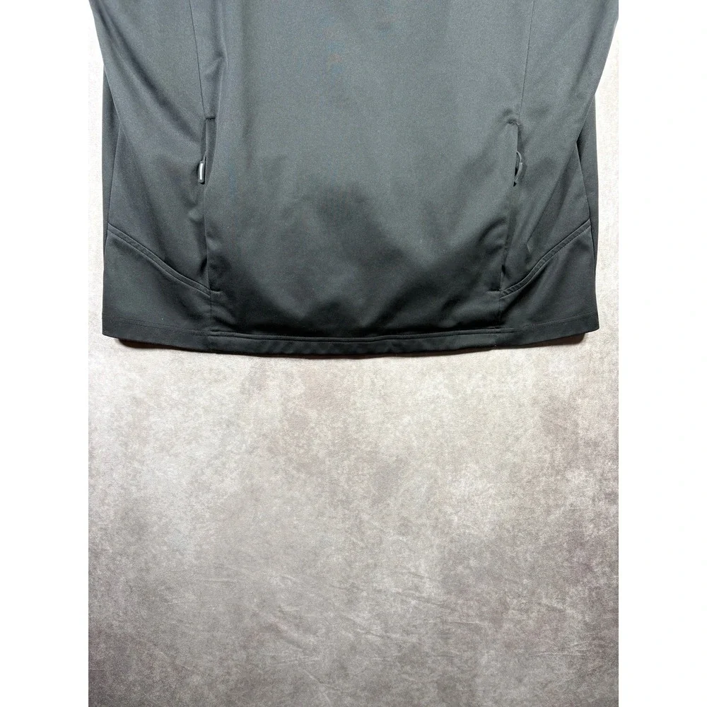 Core365 USA Golf Vest Mens Size XL Black Quarter Zip Windbreaker Outdoor Travel